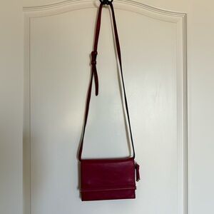 Alfani Red Crossbody Bag Sleek Minimalist Design